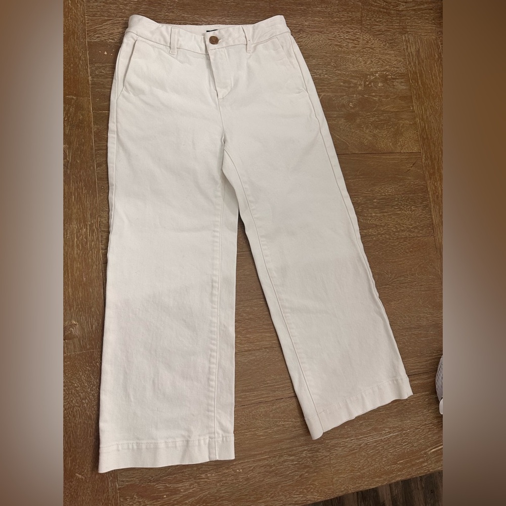 Massimo Dutti wide leg cropped jeans